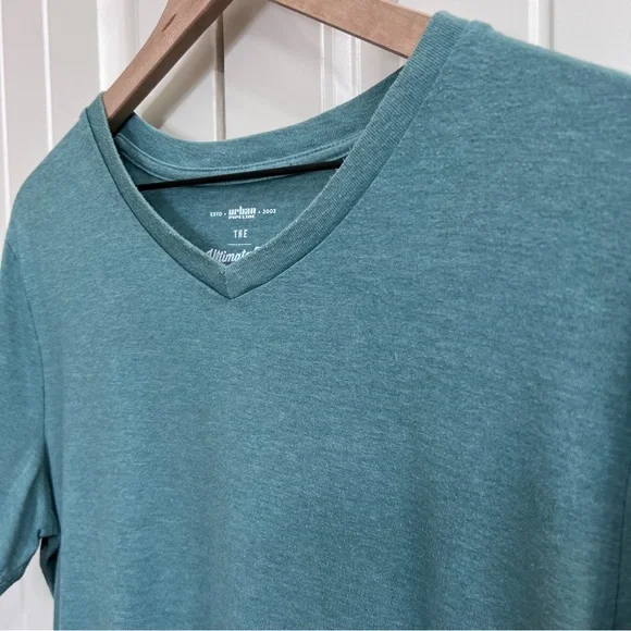Urban Pipeline Mens The Ultimate Tee in Heather Teal, Size L - Picture 3 of 9